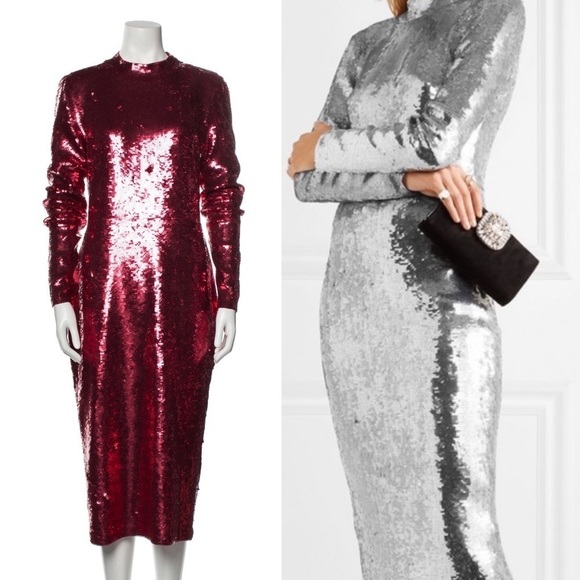 NWT Veronica Beard Sequins Midi Dress Size 8 - Picture 3 of 11